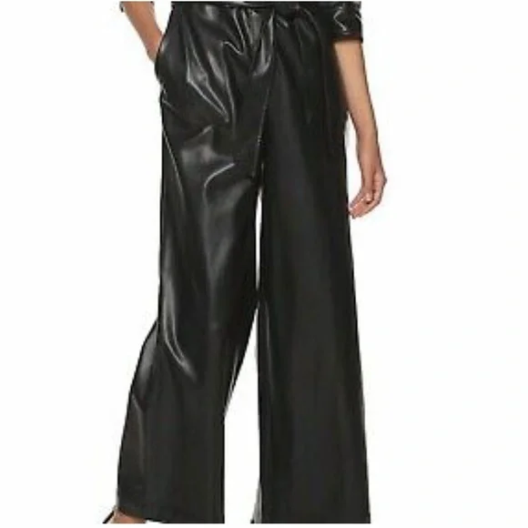 COPY - NWOT Cara Santana Apt. 9 Faux Leather Jumpsuit sz M - Picture 4 of 9